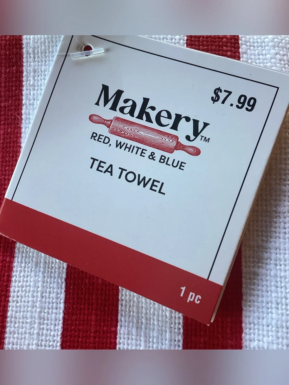 Celebrate It RWB Plates (2sizes) and Tea Towel